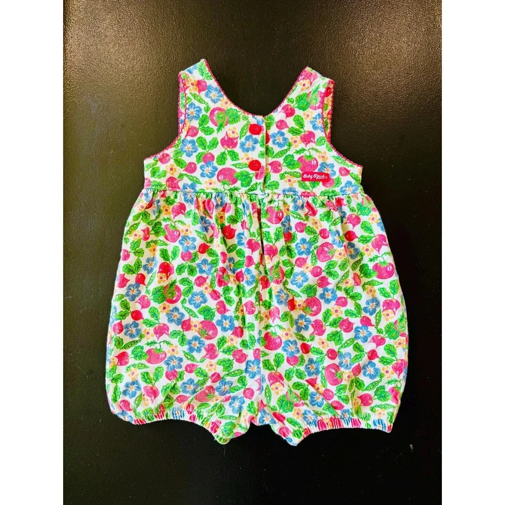 Vintage Oshkosh B'Gosh Fruit Print Bubble Romper, 12‎ Months